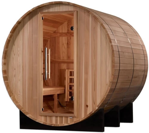 Golden Designs GDI-B004-01 "AROSA" 4 Person Outdoor Traditional Barrel Sauna
