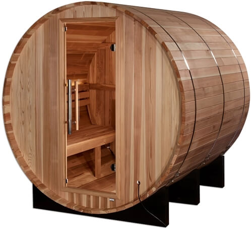Golden Designs GDI-B004-01 "AROSA" 4 Person Outdoor Traditional Barrel Sauna