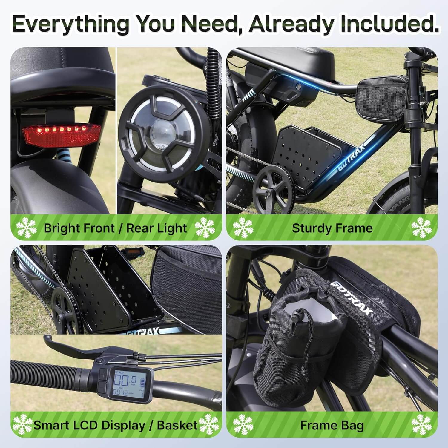 Gotrax R7 750W 48V Fat Tire Electric Bike