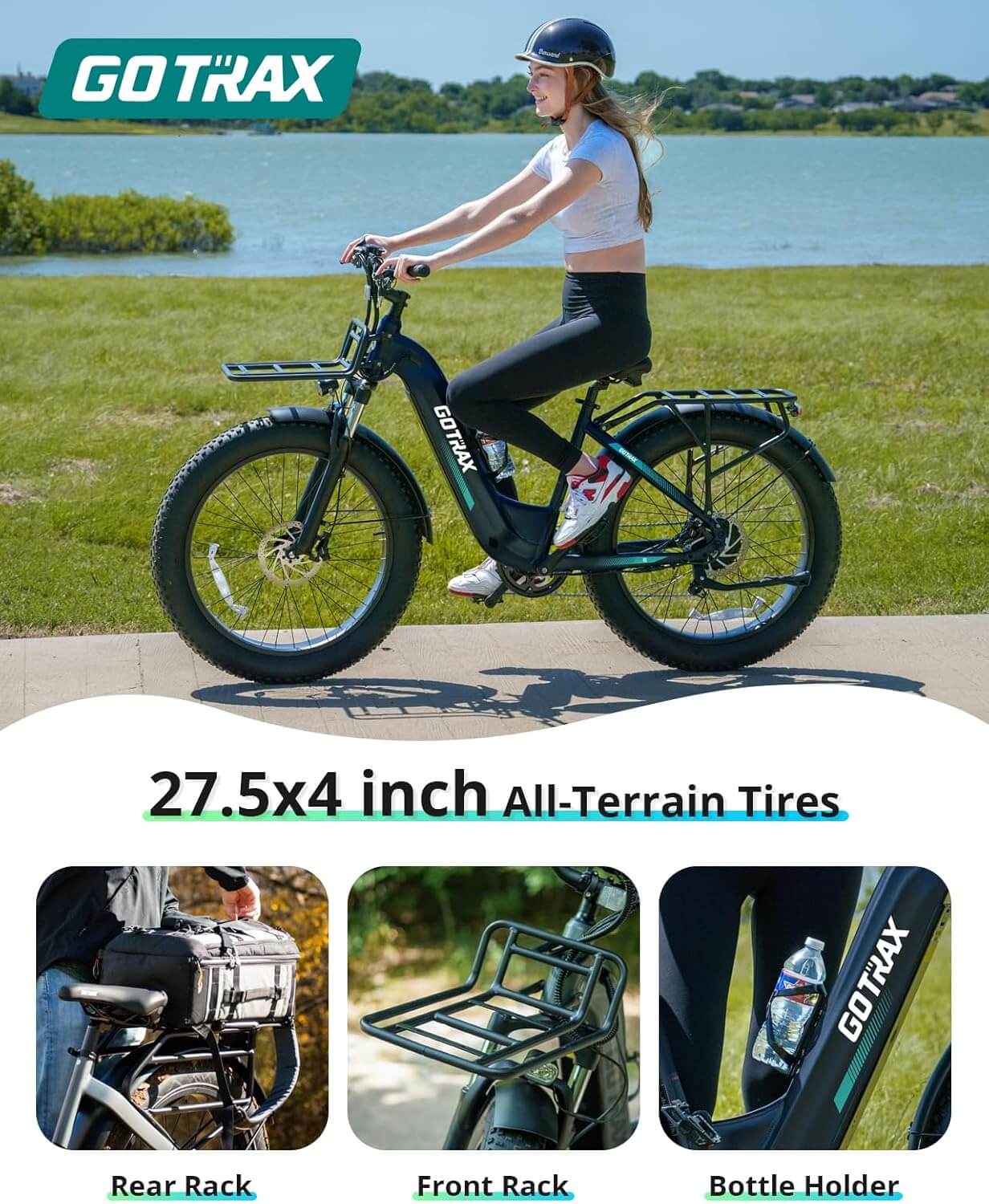 Gotrax R8 850W 48V 27.5" Fat Tire Electric Bike