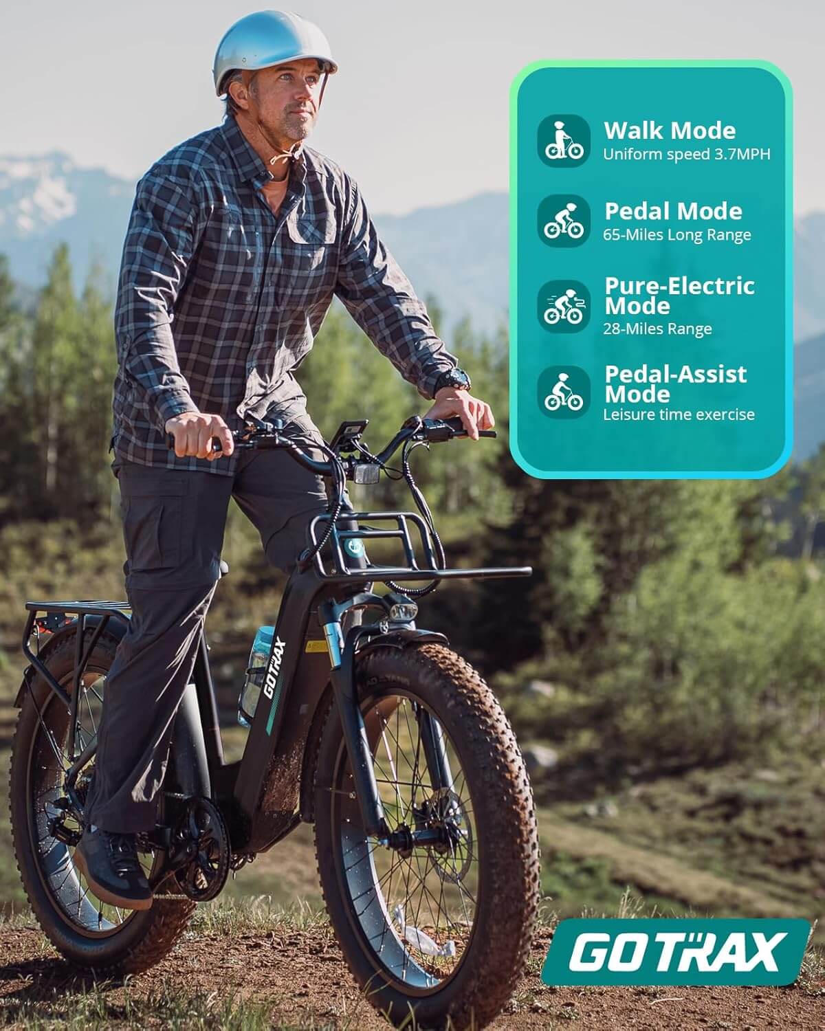 Gotrax R8 850W 48V 27.5" Fat Tire Electric Bike