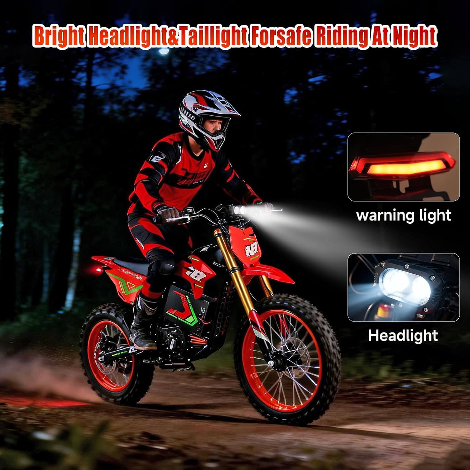 HAPPYRUN F18 2.0 6000W Full Suspension Electric Dirt Bike