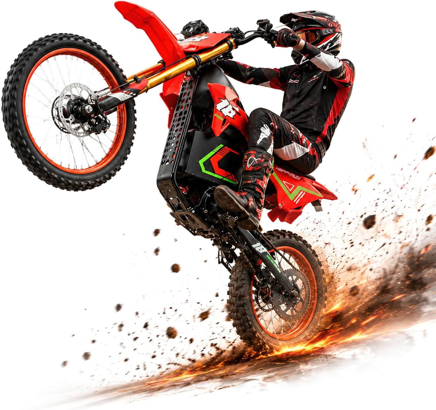HAPPYRUN F18 2.0 6000W Full Suspension Electric Dirt Bike