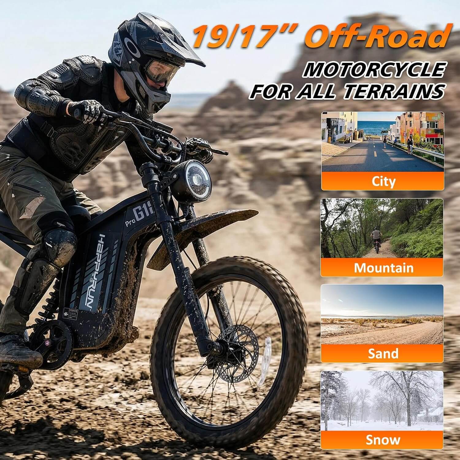 HAPPYRUN G18 PRO 4500W Full Suspension Electric Dirt Bike