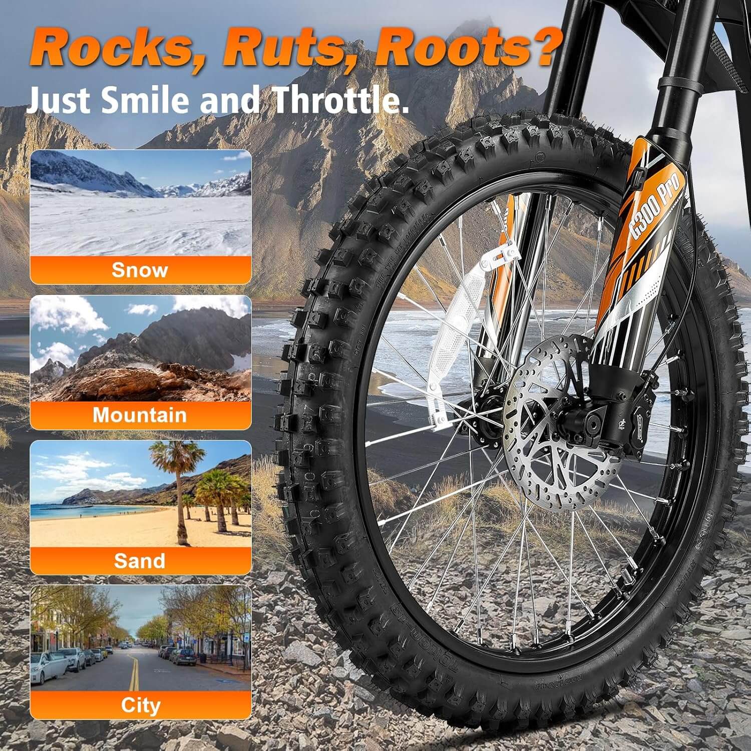 HAPPYRUN G300 Pro 6500W 72V Electric Dirt Bike