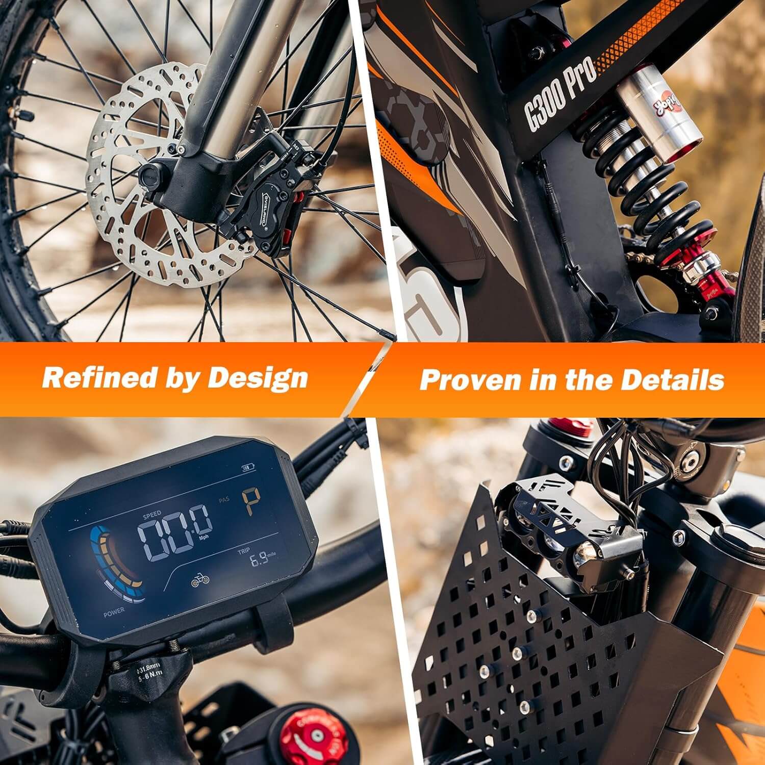 HAPPYRUN G300 Pro 6500W 72V Electric Dirt Bike