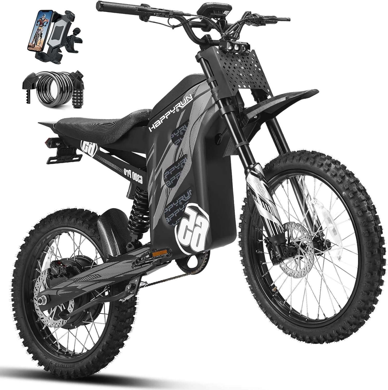HAPPYRUN G300 Pro 6500W 72V Electric Dirt Bike