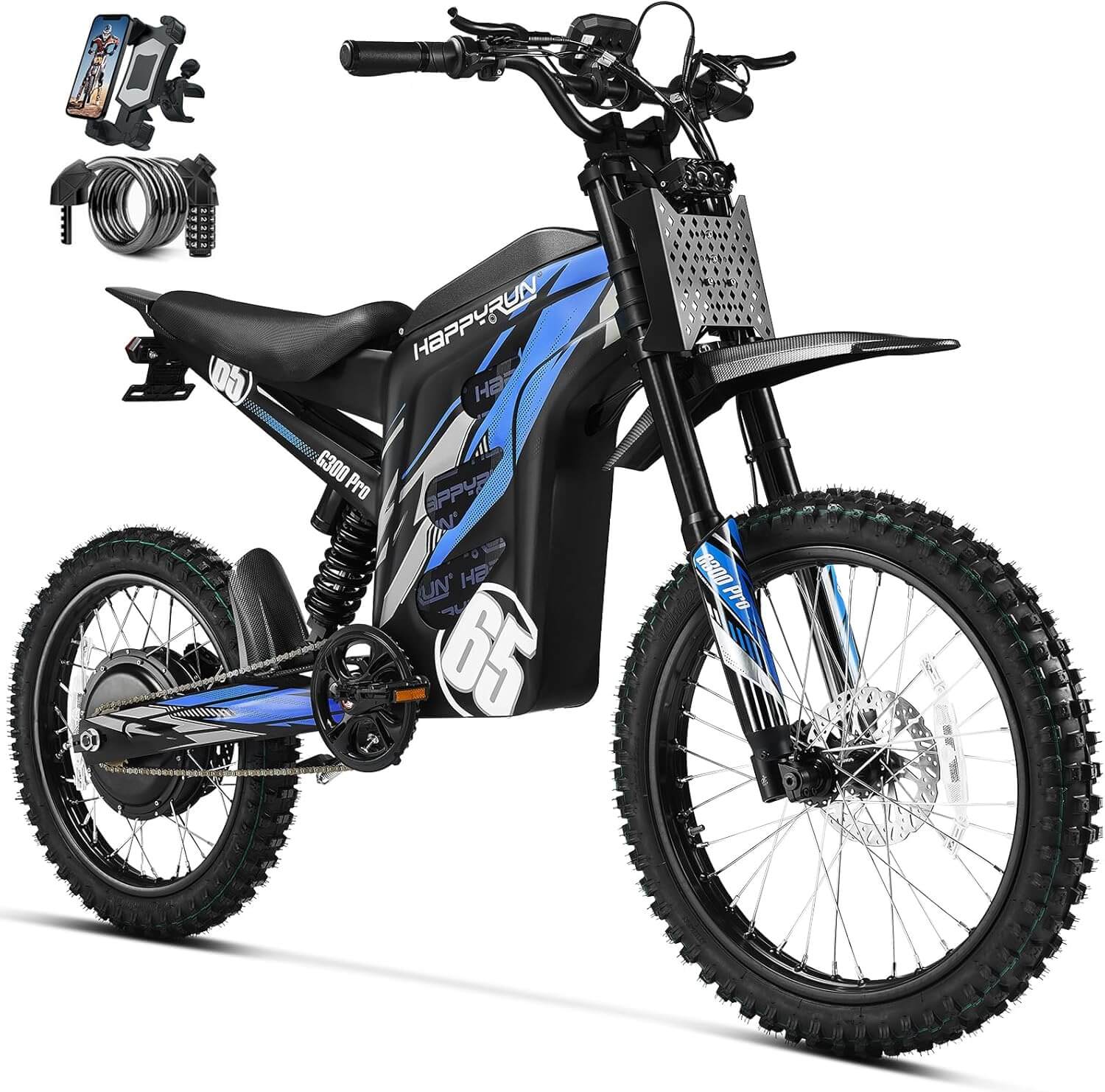 HAPPYRUN G300 Pro 6500W 72V Electric Dirt Bike