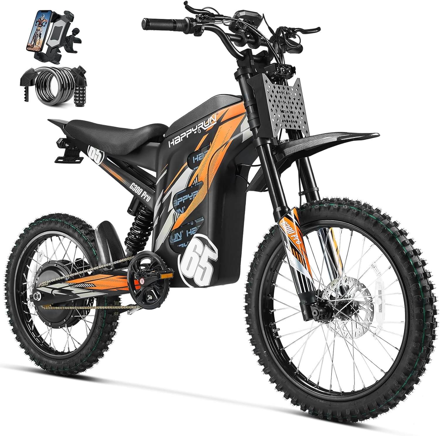 HAPPYRUN G300 Pro 6500W 72V Electric Dirt Bike