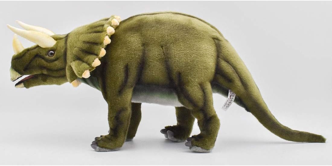 Hansa Creations 20" L Triceratops Realistic Stuffed Animal Plush Toy, 5101