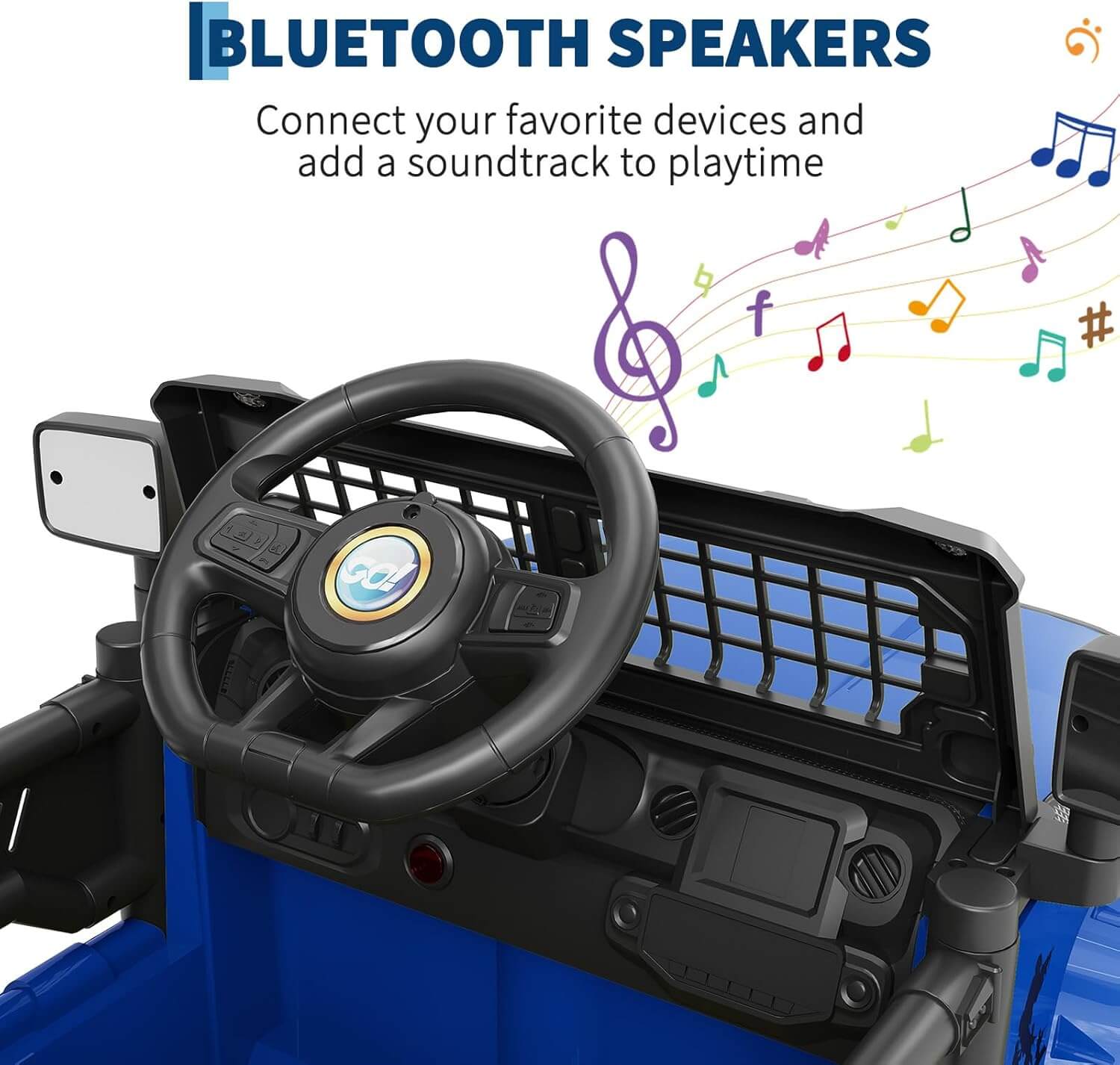 Hetoy 12V Kids Electric Ride-On Truck Car