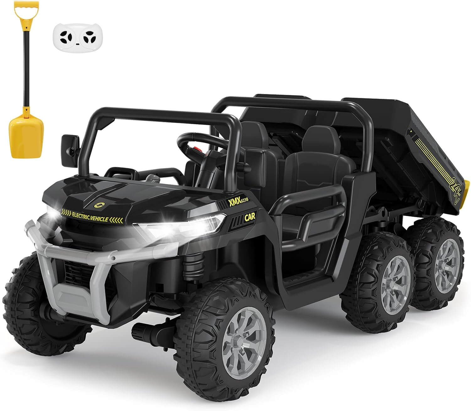Hetoy 24V 2-Seater Kids Electric Ride-On Dump Truck