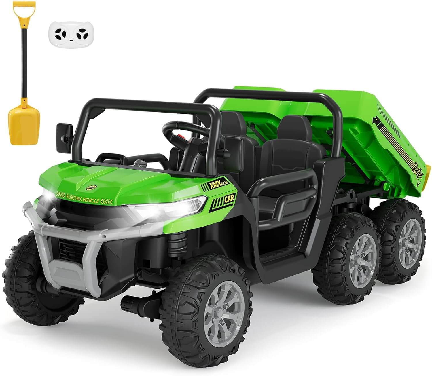 Hetoy 24V 2-Seater Kids Electric Ride-On Dump Truck