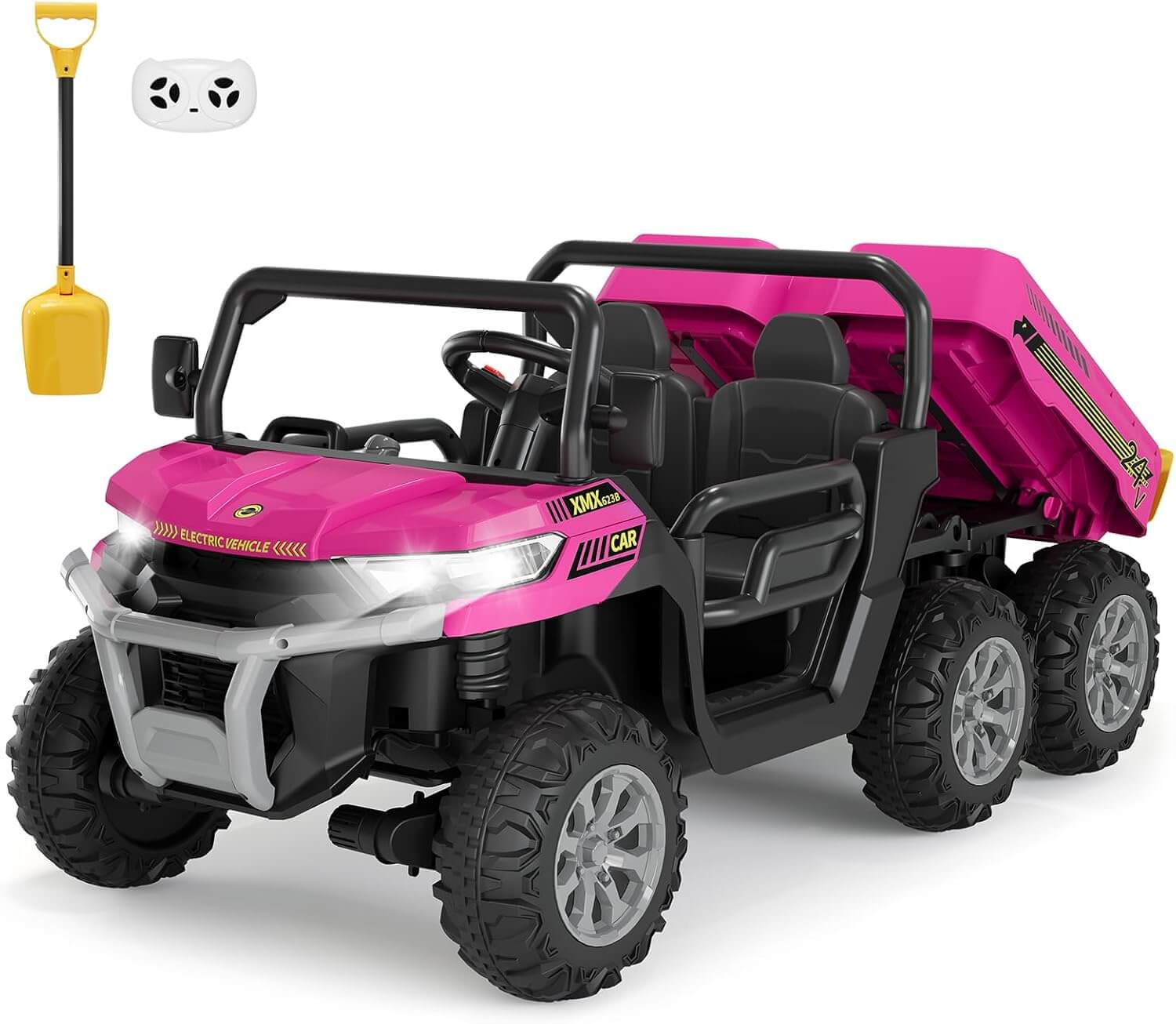 Hetoy 24V 2-Seater Kids Electric Ride-On Dump Truck