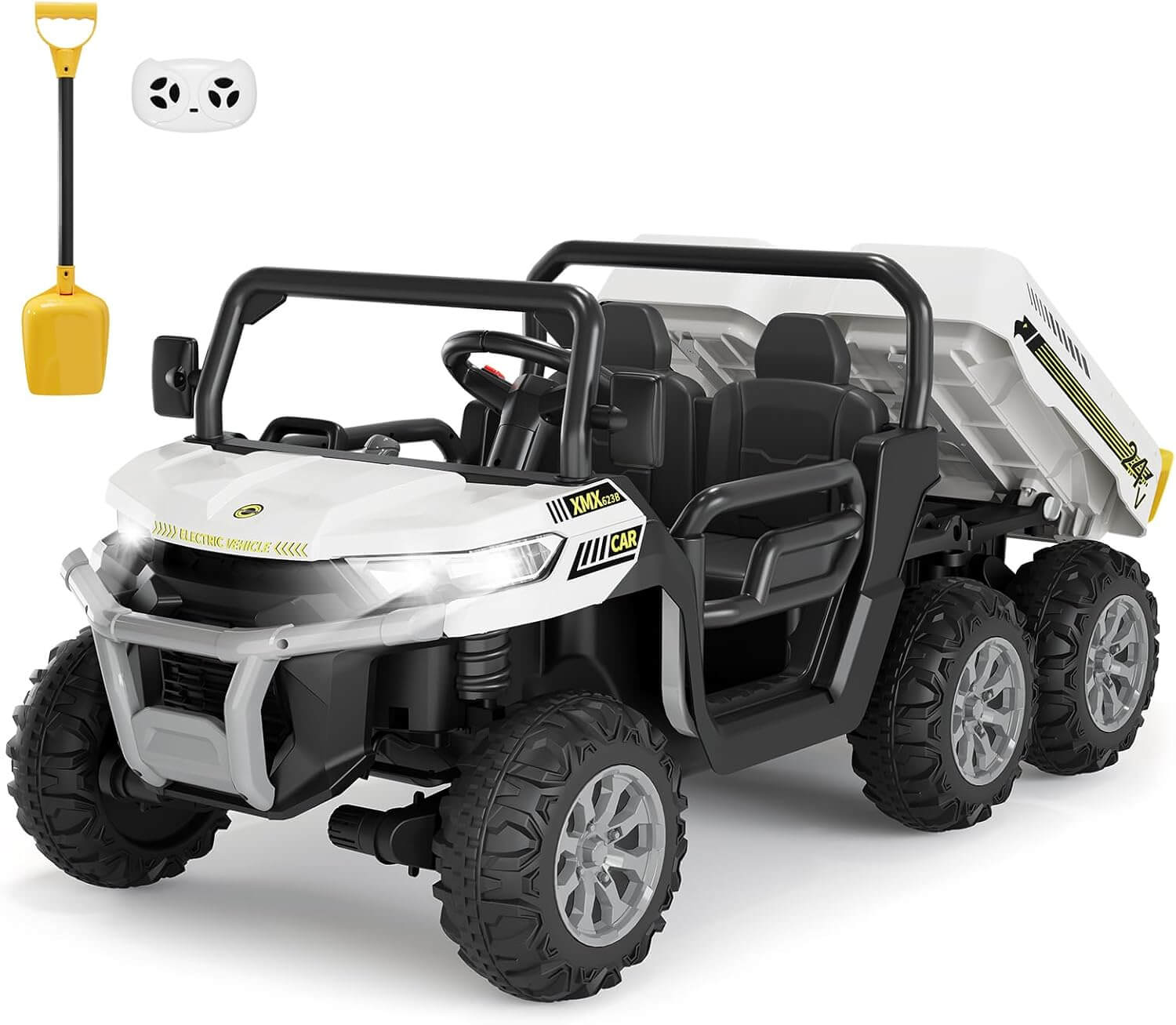 Hetoy 24V 2-Seater Kids Electric Ride-On Dump Truck