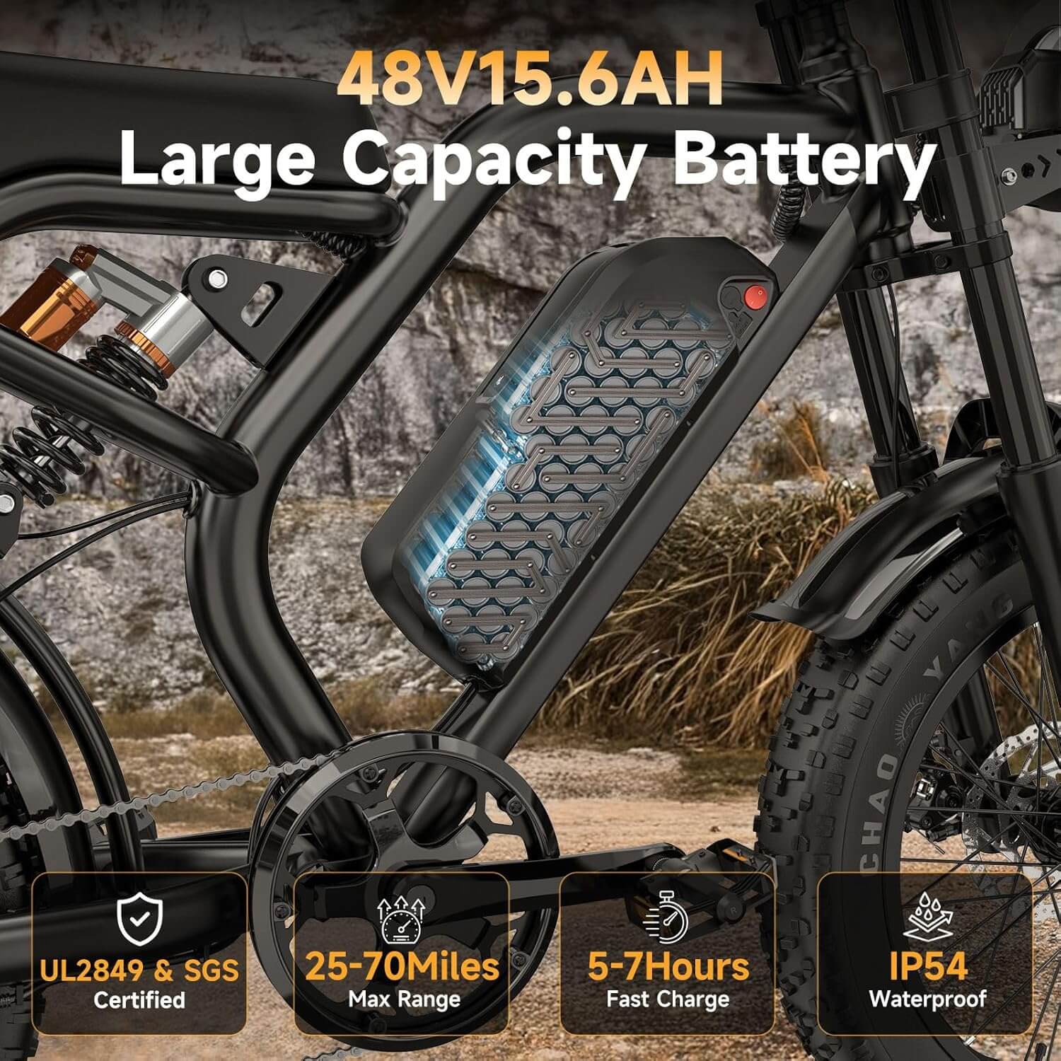 HiKeep K6-L 1500W 48V 15.6Ah Fat Tire Electric Dirt Bike