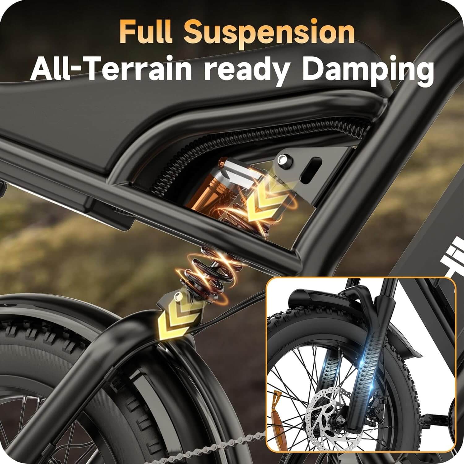 HiKeep K6-L-A3 1500W 48V 15.6Ah Fat Tire Electric Dirt Bike