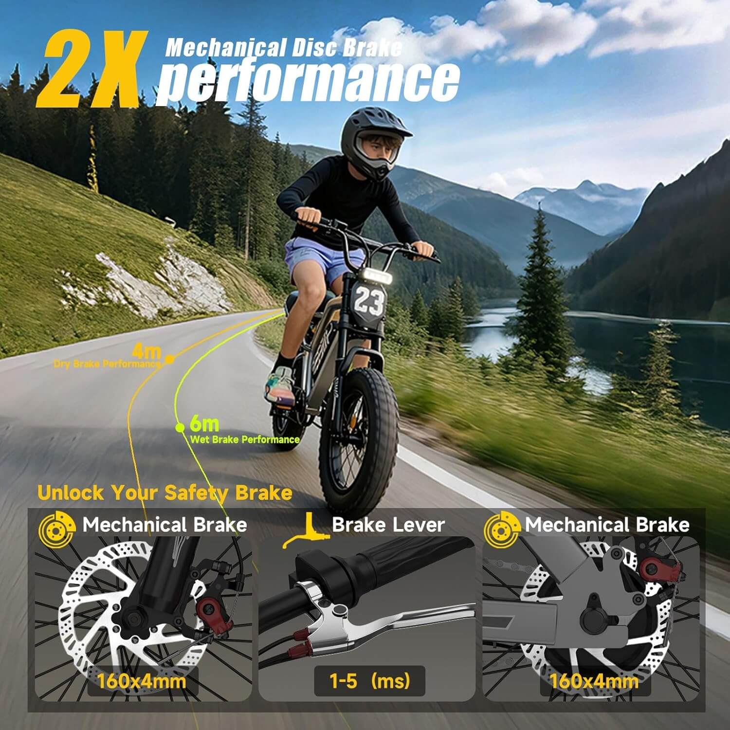 HiKeep K6-Mini 1500W 48V 15Ah Mid Drive Kids' Fat Tire Electric Dirt Bike