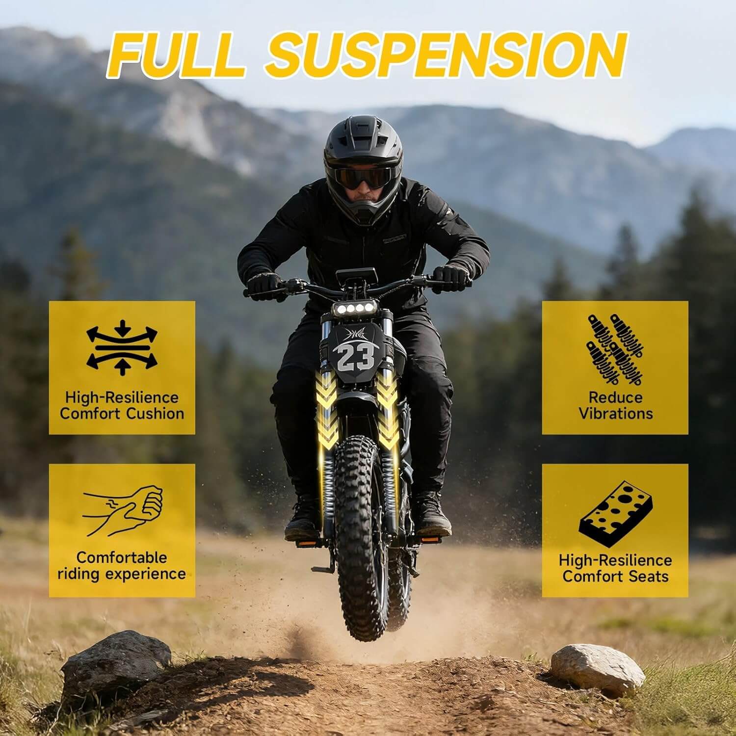 HiKeep K6-S 3000W 52V 40Ah Fat Tire Electric Dirt Bike