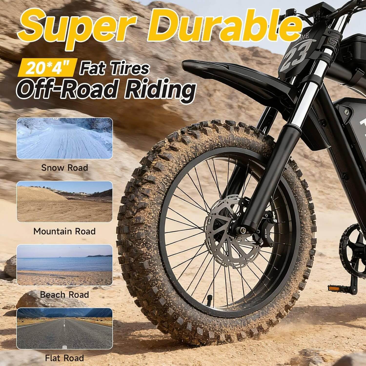 HiKeep K6-S 3000W 52V 40Ah Fat Tire Electric Dirt Bike