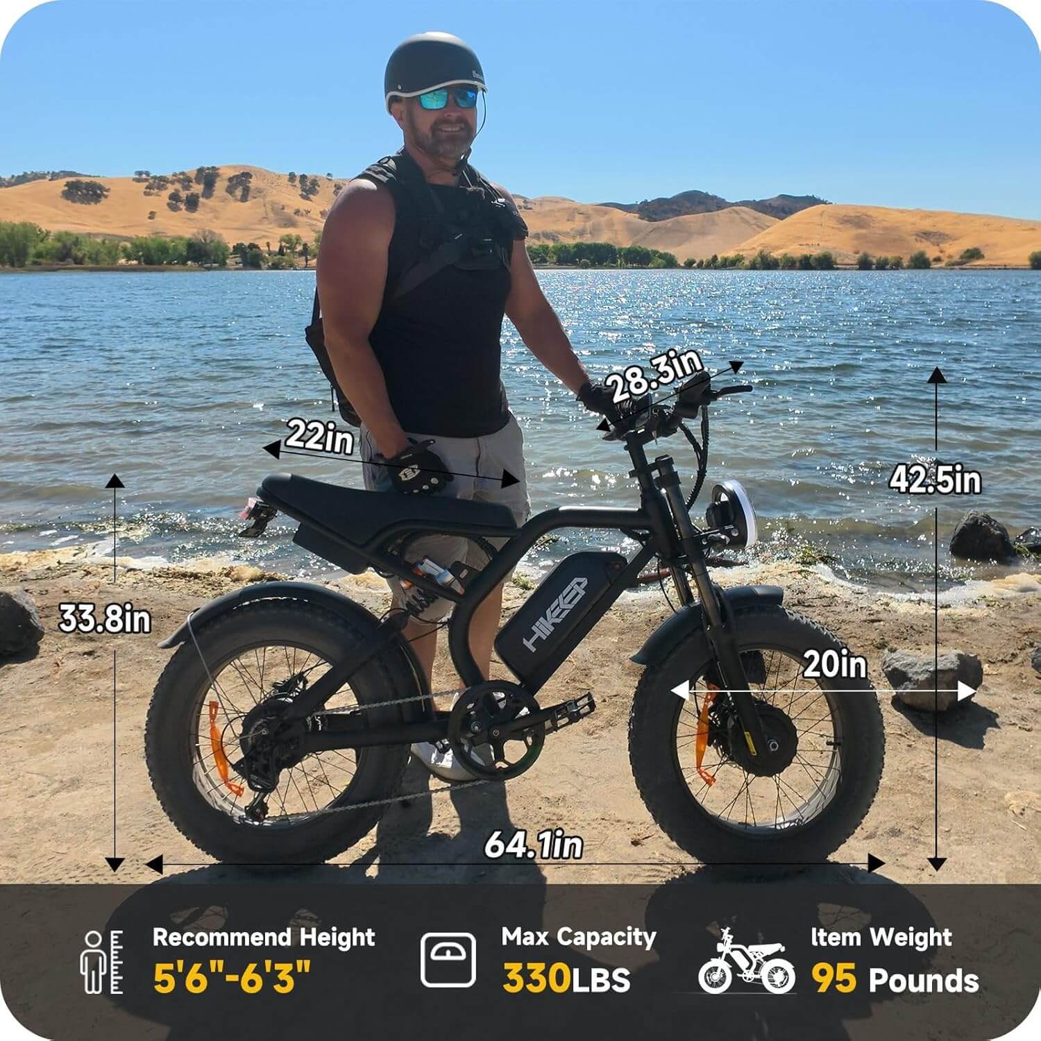 HiKeep K6-T 1500W 48V 25Ah Fat Tire Electric Dirt Bike