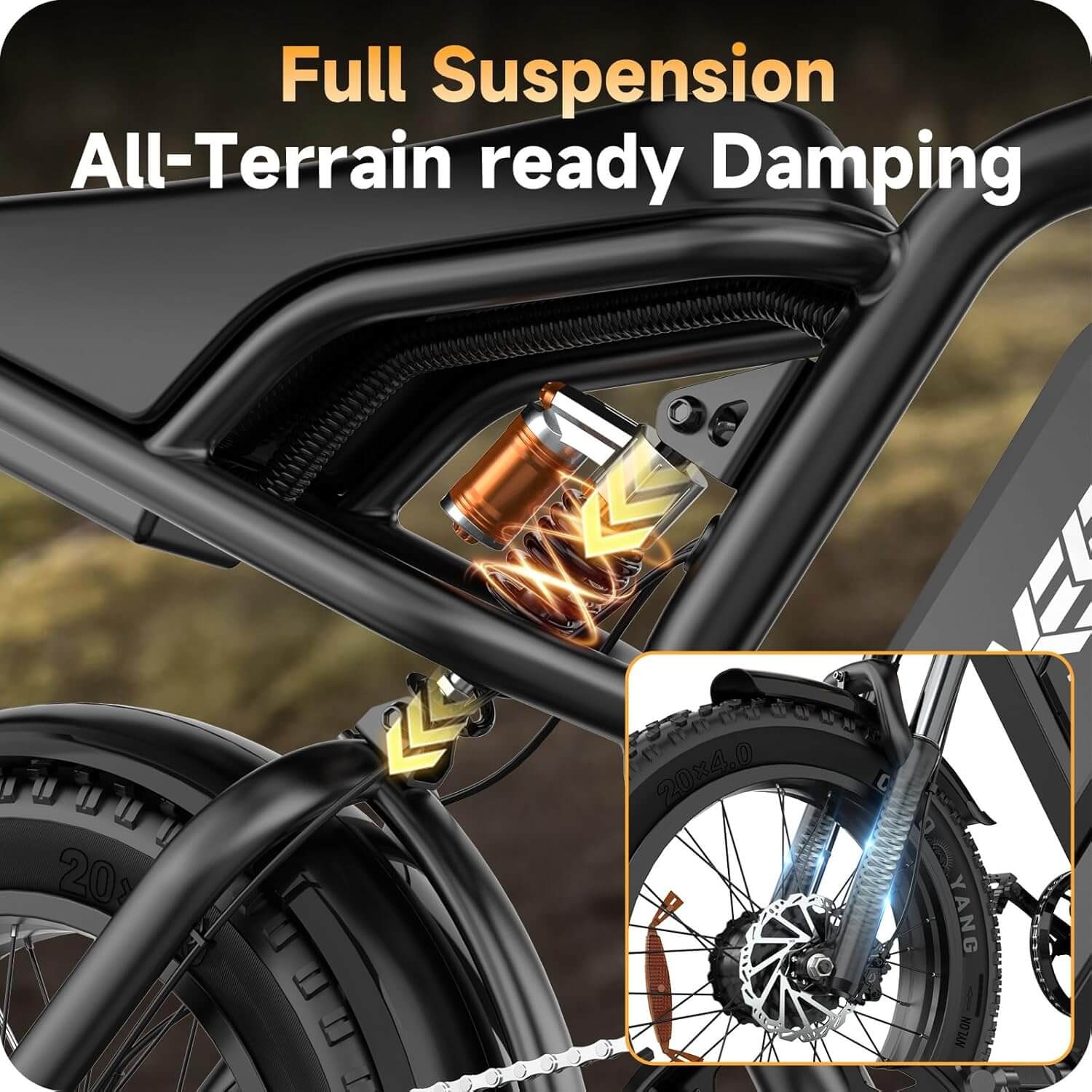 HiKeep K6-T 1500W 48V 25Ah Fat Tire Electric Dirt Bike