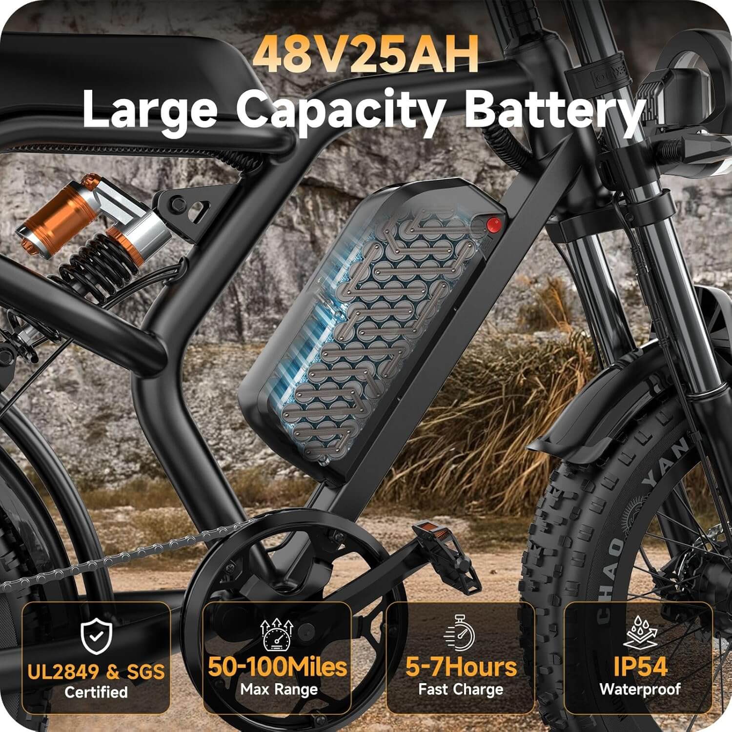 HiKeep K6-T 1500W 48V 25Ah Fat Tire Electric Dirt Bike