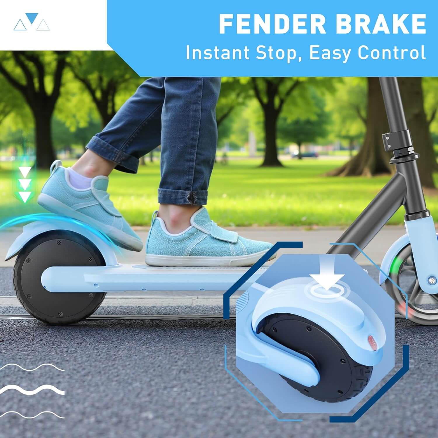 Hiboy ES1 Kids' Electric Scooter, LED Lights