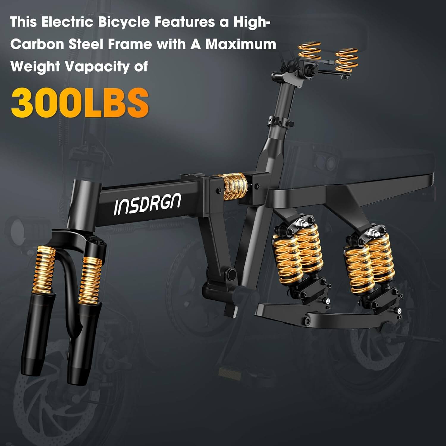 INSDRGN A14 PRO 1500W 48V Folding Electric Bike