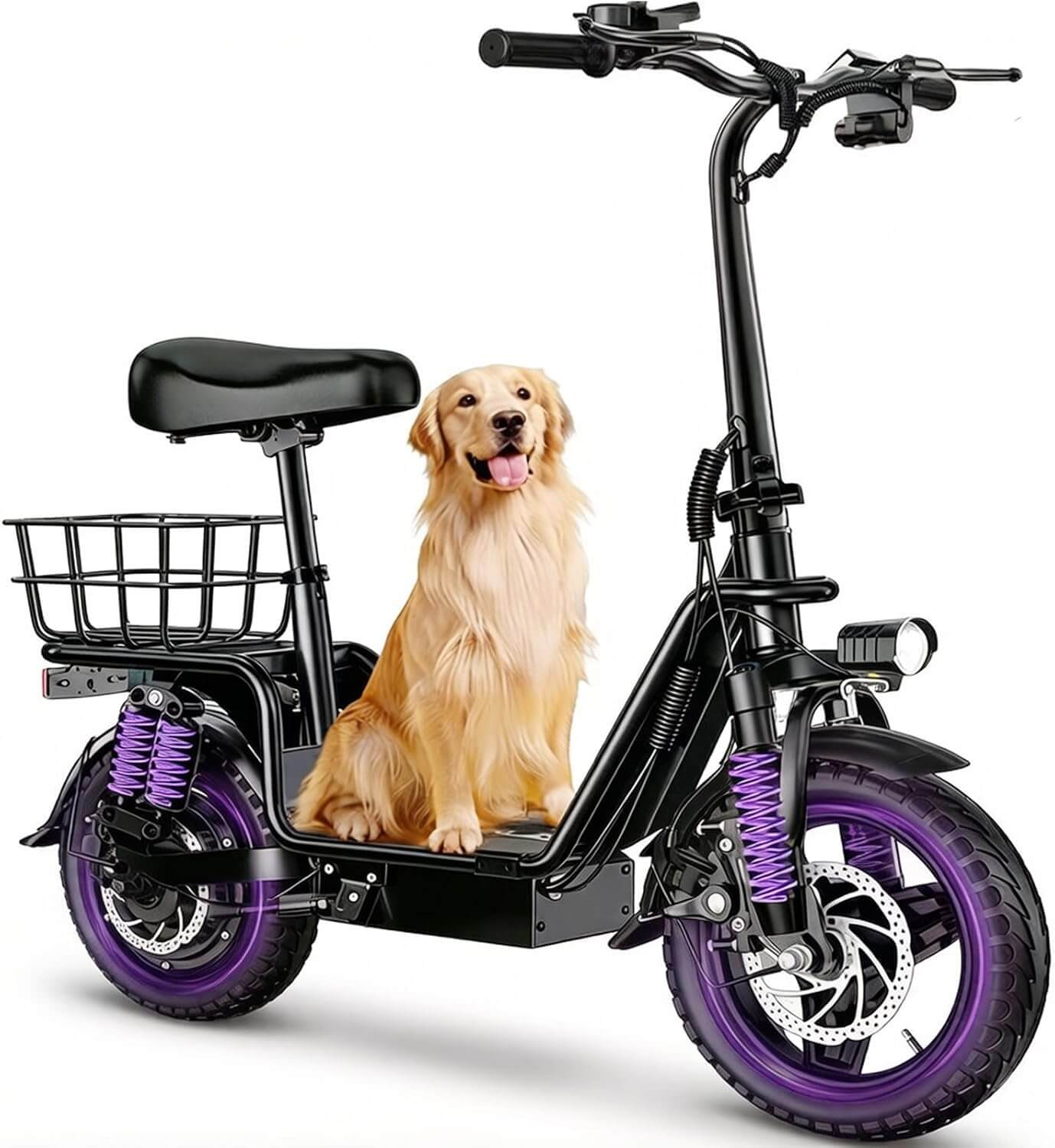 INSDRGN C14 900W Folding Electric Scooter, Rear Basket
