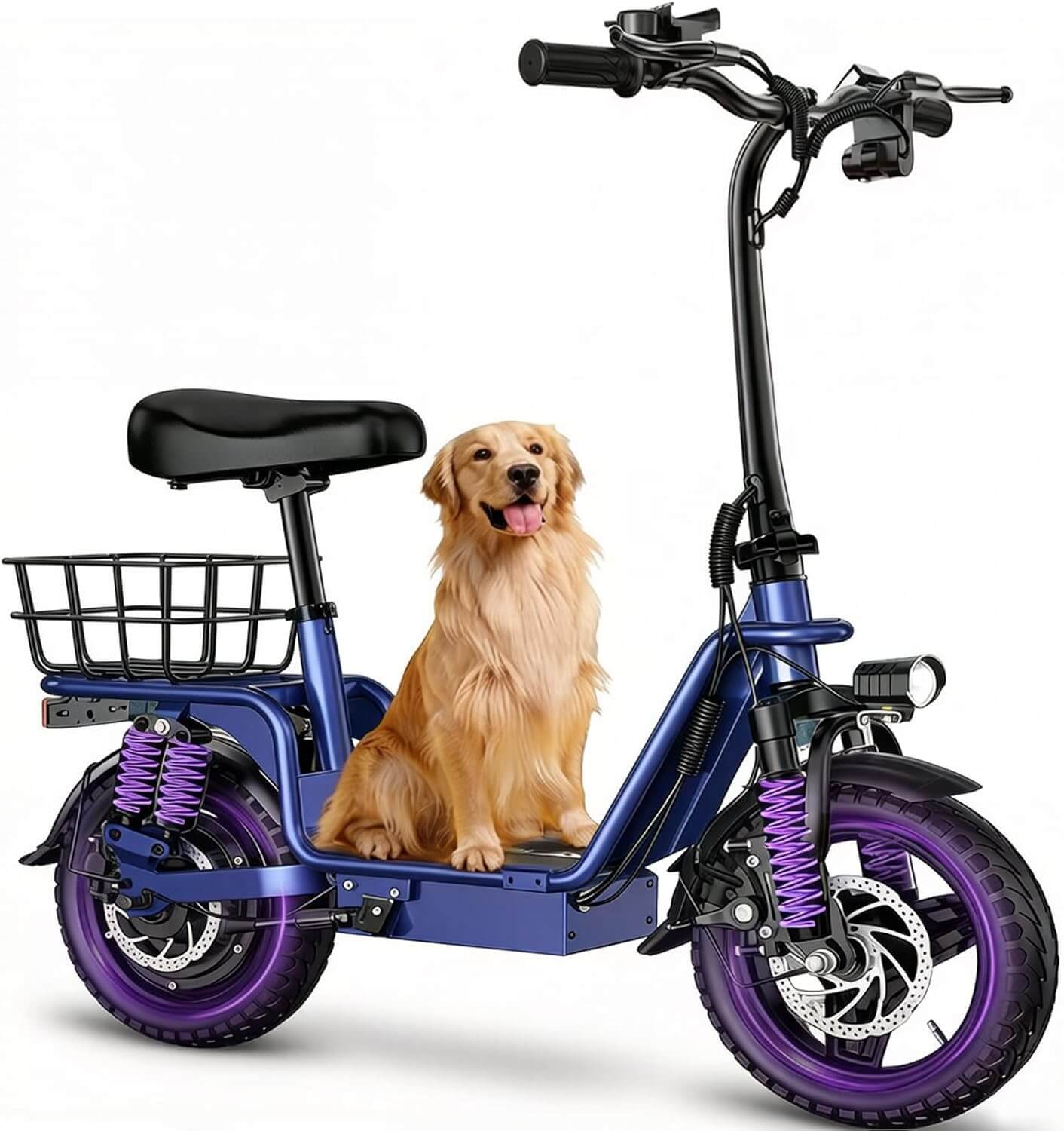 INSDRGN C14 900W Folding Electric Scooter, Rear Basket