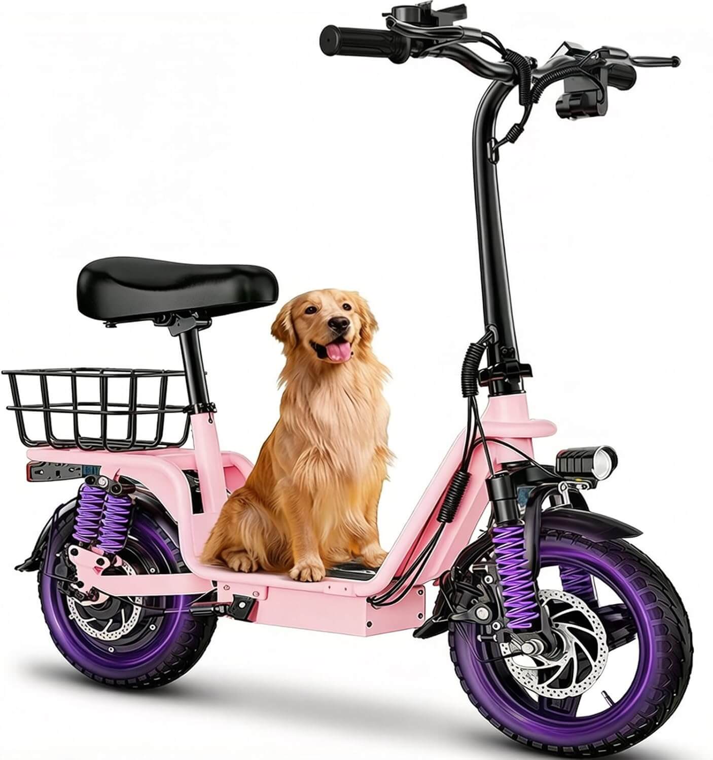 INSDRGN C14 900W Folding Electric Scooter, Rear Basket