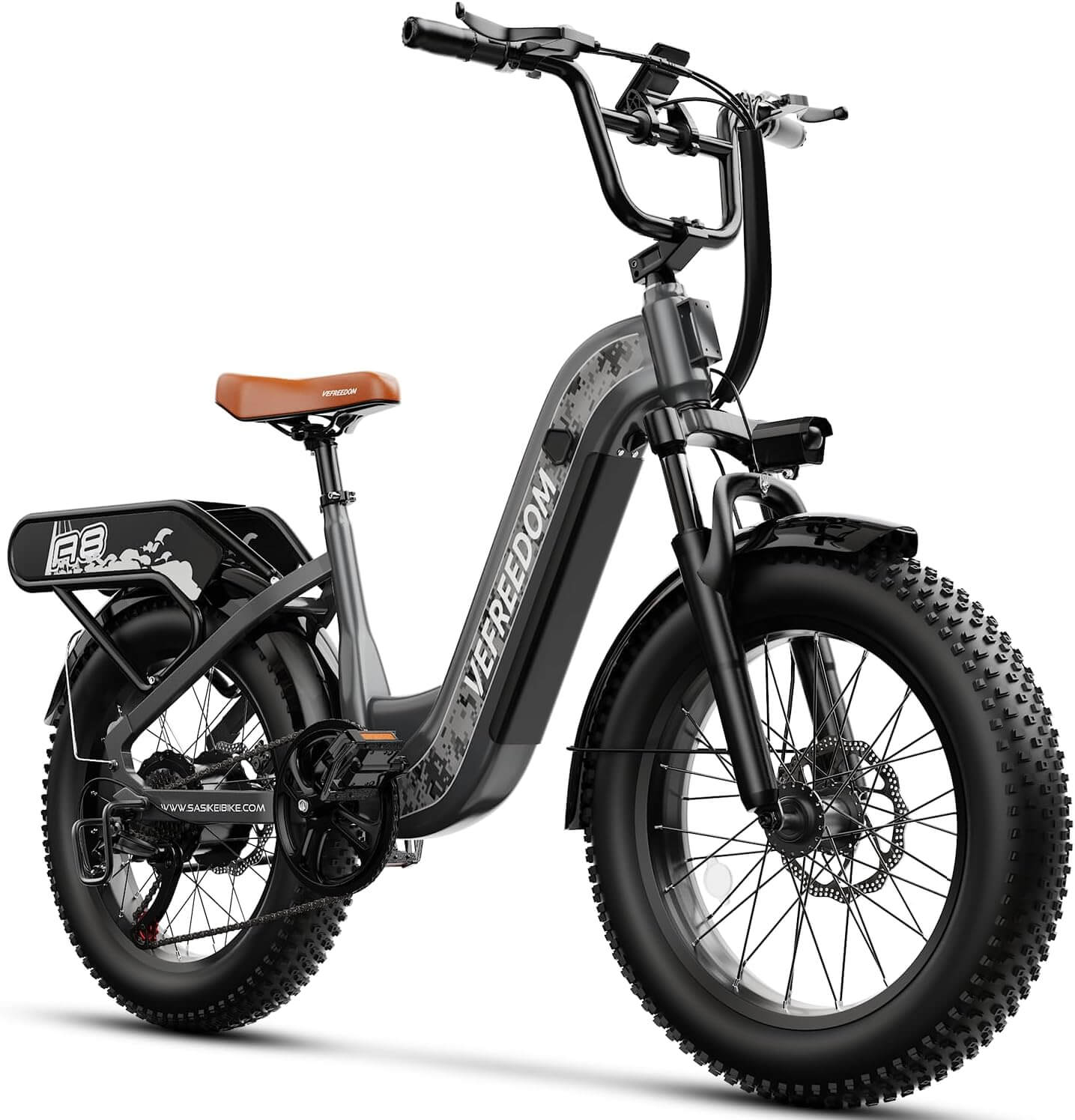 Ihahvc Vefreedom A8 1500W 48V Front Suspension Fat Tire Electric Bike