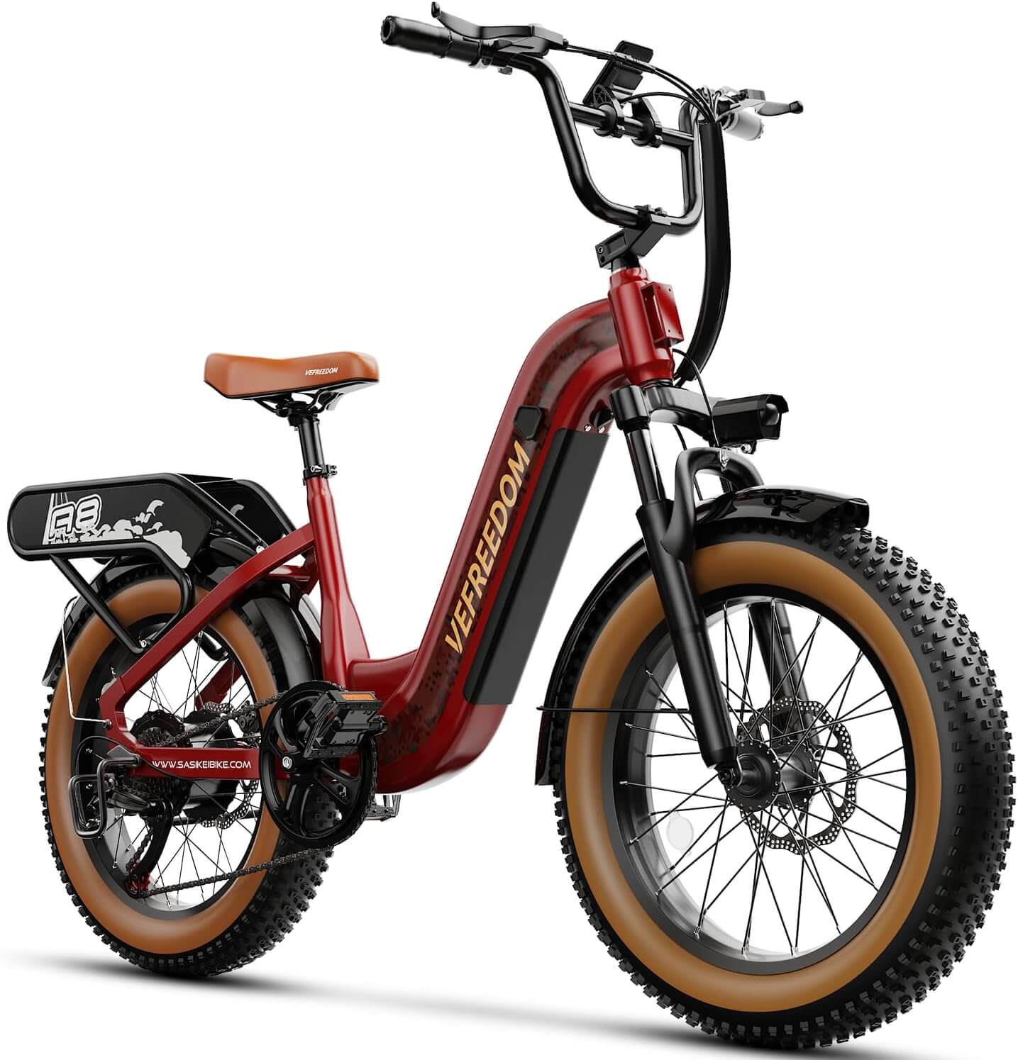 Ihahvc Vefreedom A8 1500W 48V Front Suspension Fat Tire Electric Bike