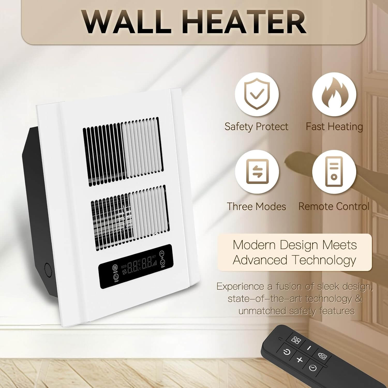 Infandy WH1500 Indoor Electric Wall Heater