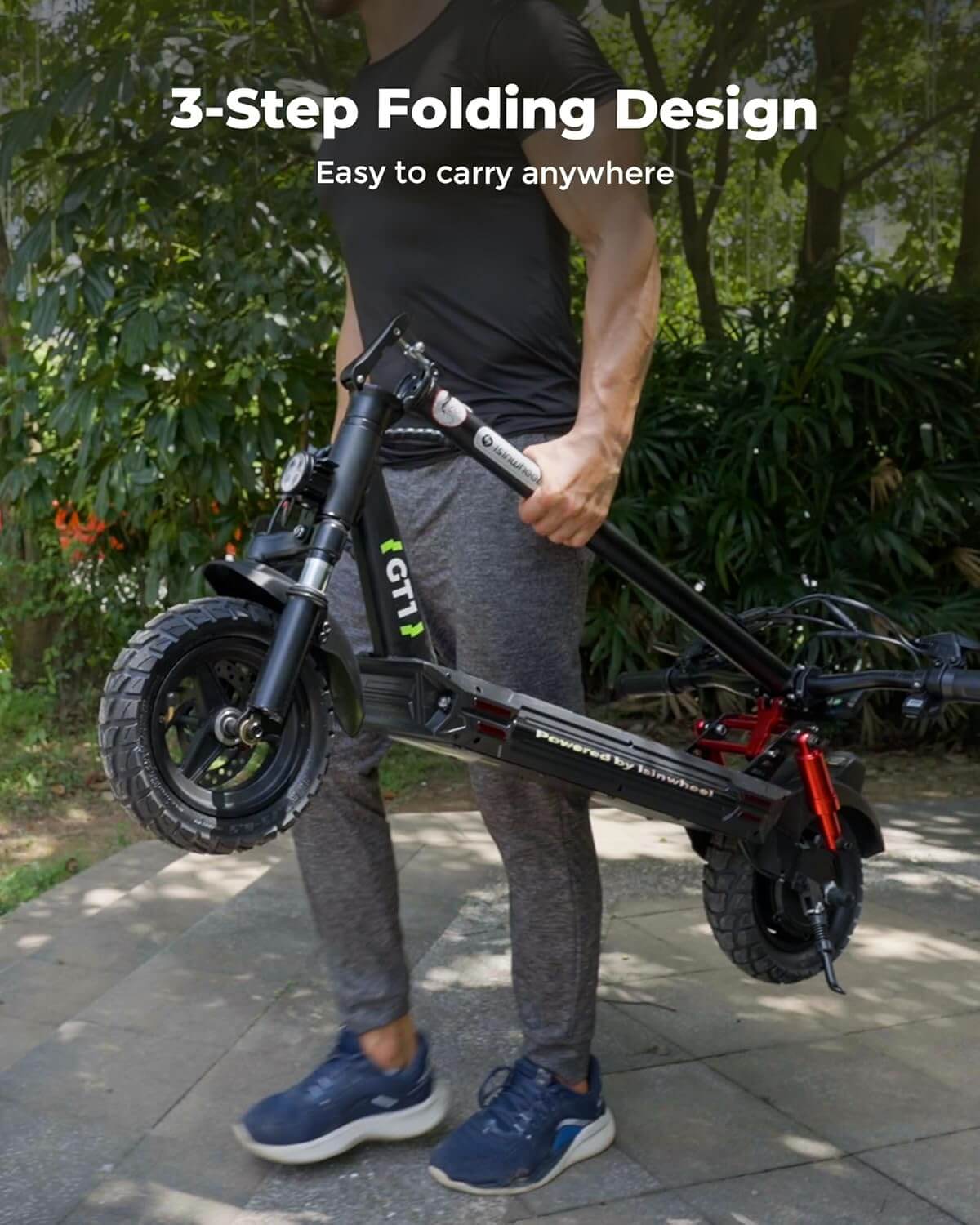 Isinwheel GT1 800W Off-Road Folding Electric Scooter