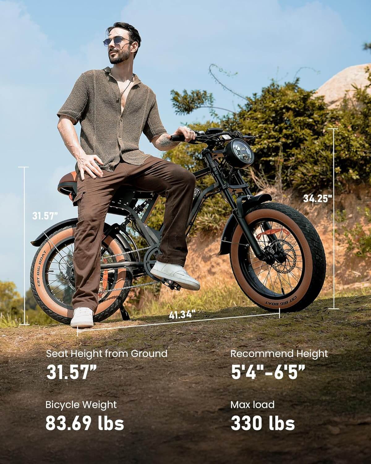 Isinwheel R6 Retro 1500W 48V 7 Speed Full Suspension Electric Bike