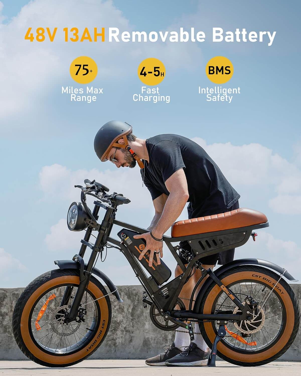 Isinwheel R6 Retro 1500W 48V 7 Speed Full Suspension Electric Bike