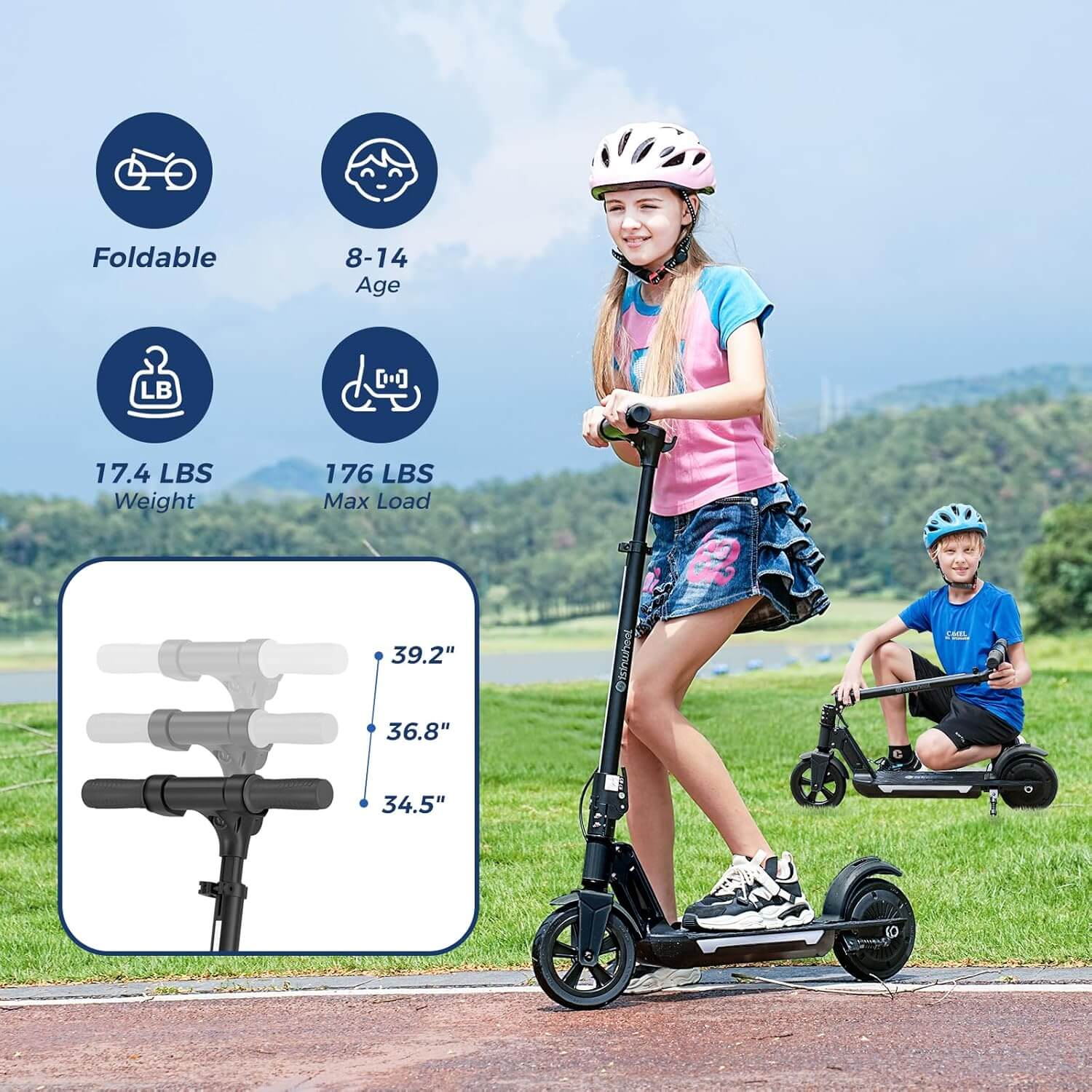 Isinwheel S7 250W Kids Folding Electric Scooter