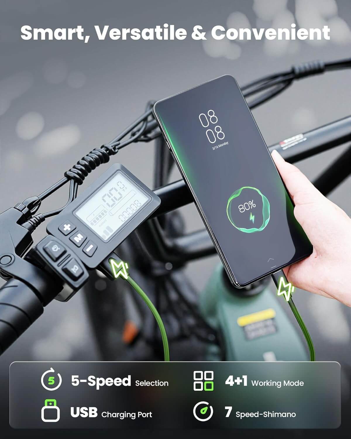 Isinwheel U8 1000W 48V Electric Bike