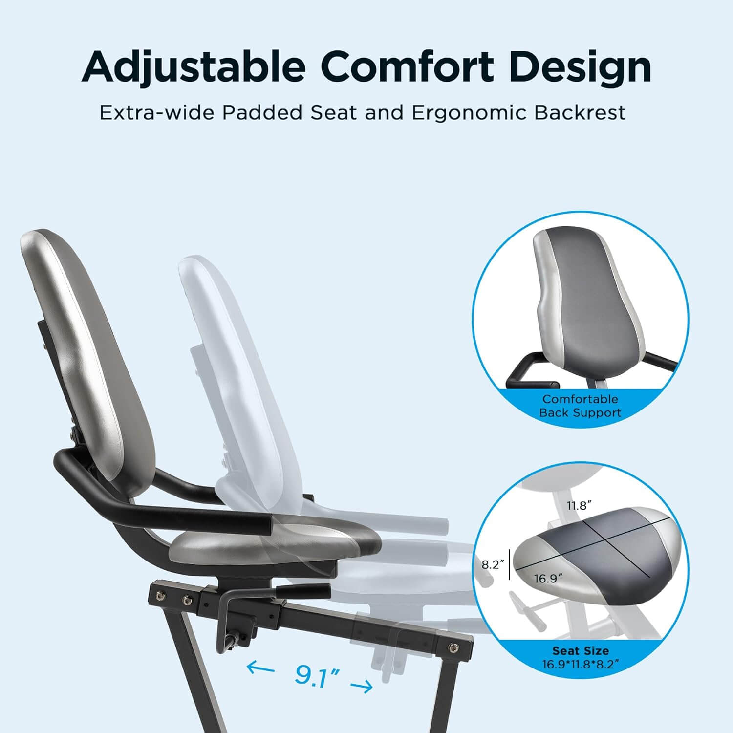 JLL ESSENTIAL Recumbent Exercise Bike