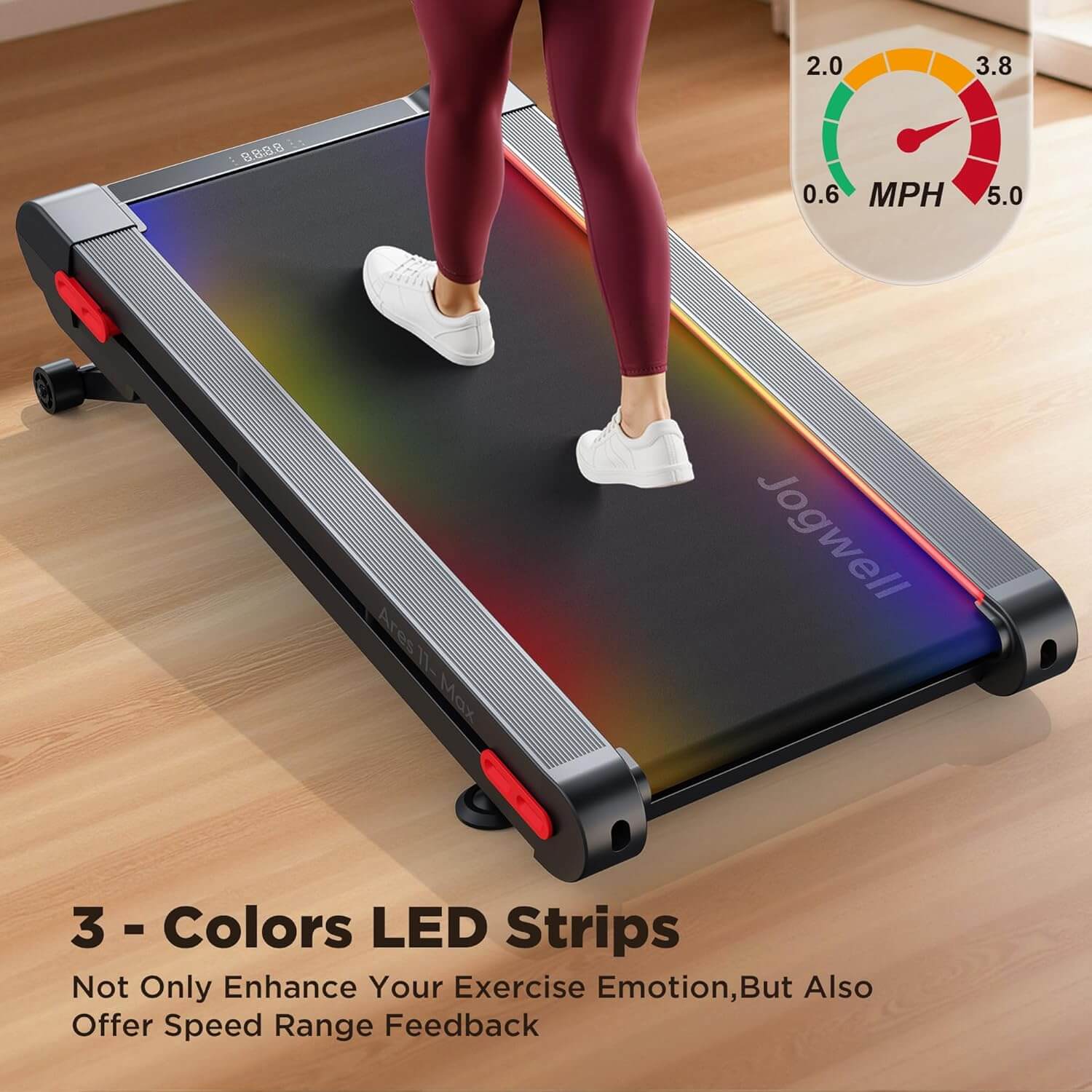 Jogwell TM11GY Walking Pad Treadmill