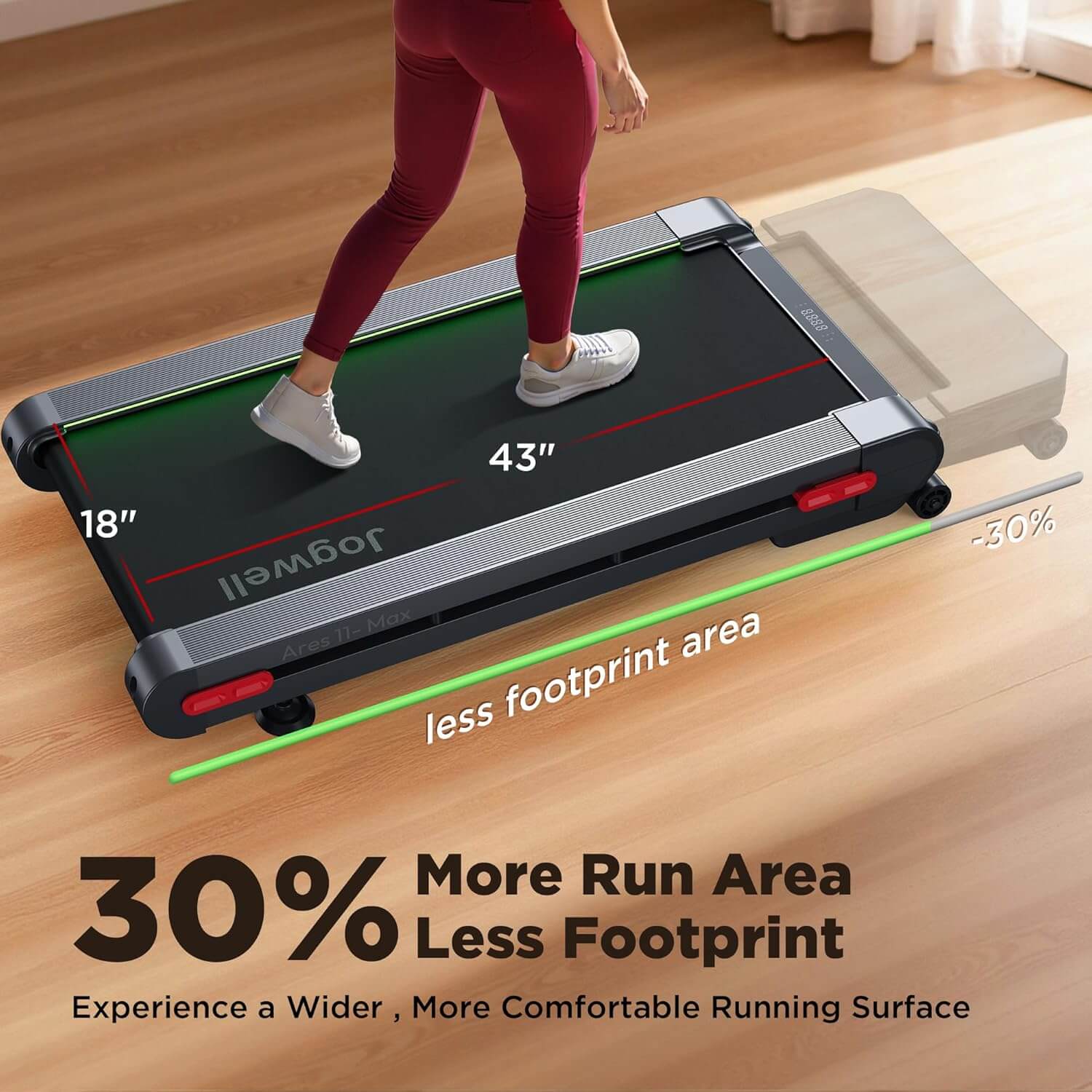 Jogwell TM11GY Walking Pad Treadmill