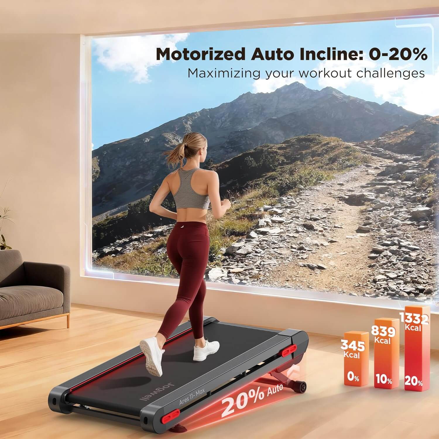 Jogwell TM11GY Walking Pad Treadmill