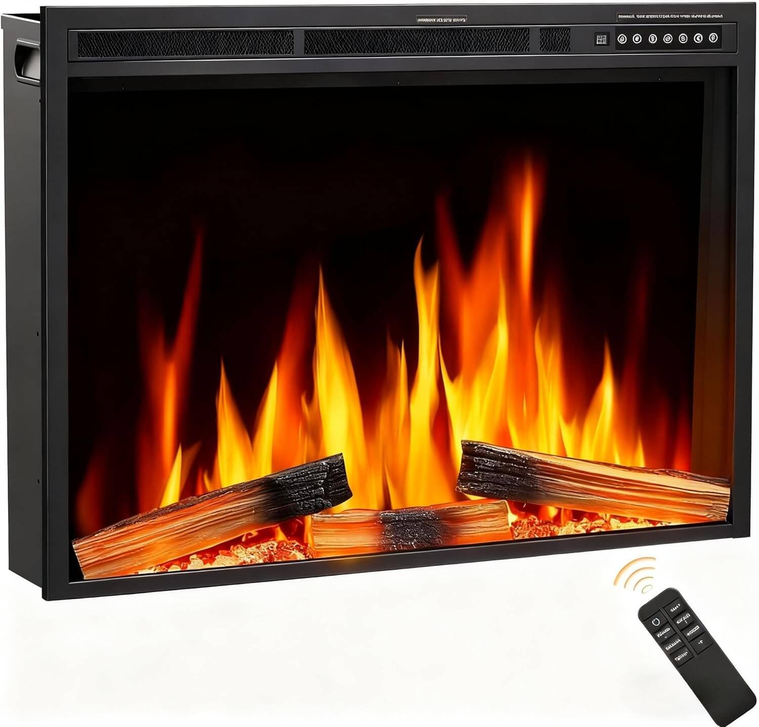 Joy Pebble Recessed Electric Fireplace Insert