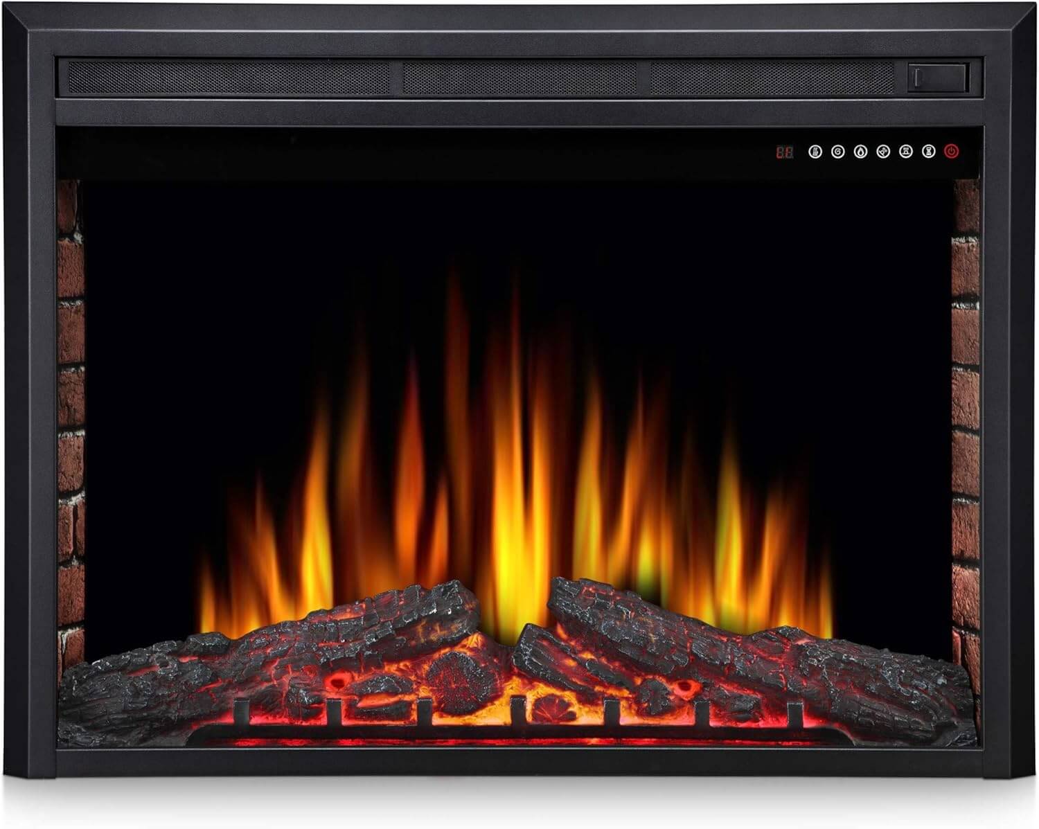 Joy Pebble Recessed Electric Fireplace Insert