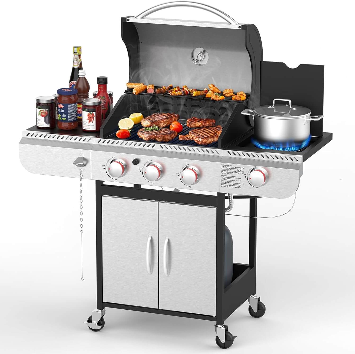 Joy Pebble Stainless Steel BBQ Gas Grill