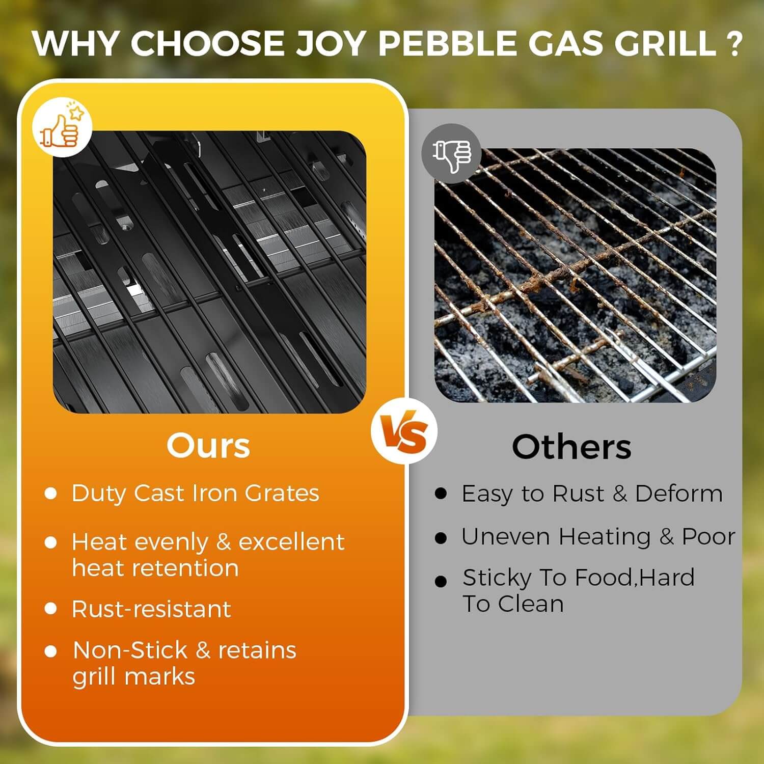 Joy Pebble Stainless Steel BBQ Gas Grill