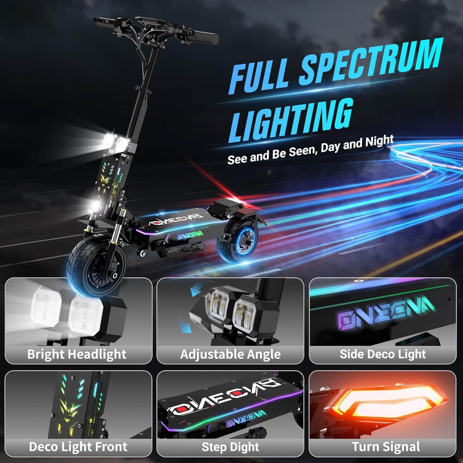 Joyful Rider GT7 5600W 45mph Dual Motor Folding Electric Scooter