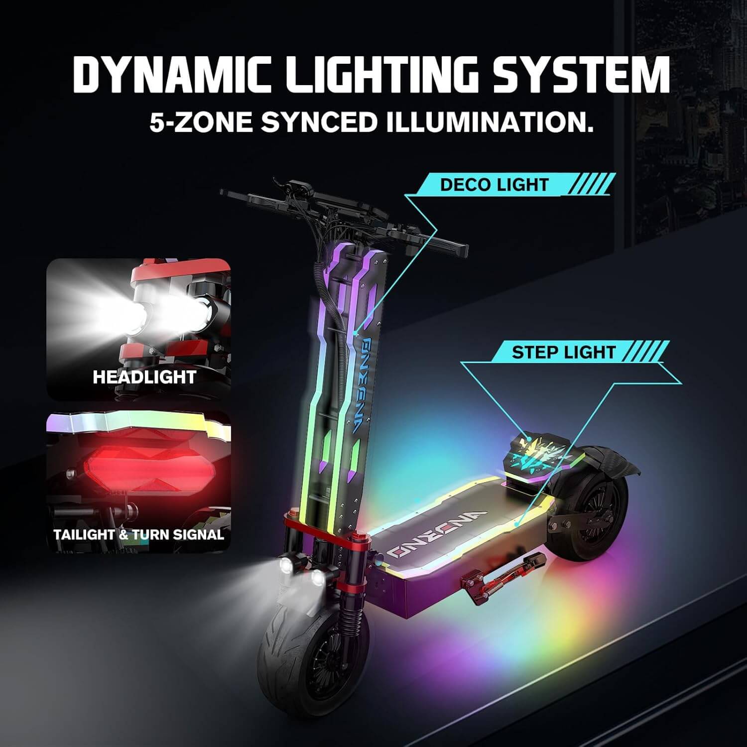 Joyful Rider GT7 7000W 55mph Dual Motor Folding Electric Scooter